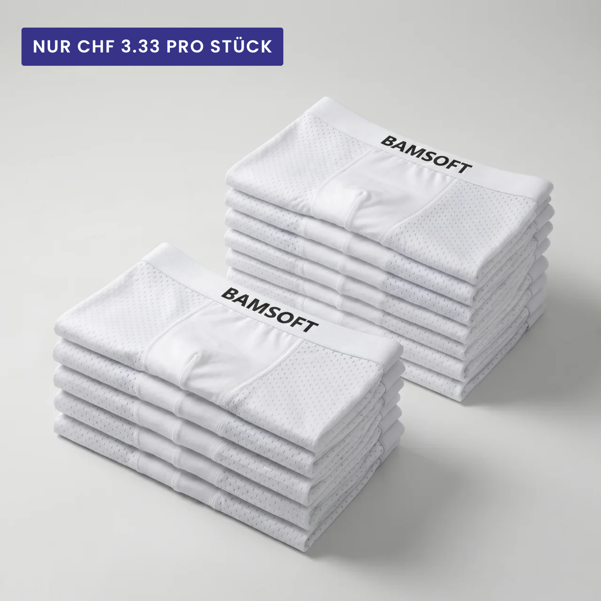 BamSoft | Atmungsaktive Boxershorts aus Bambus (5+7 GRATIS)