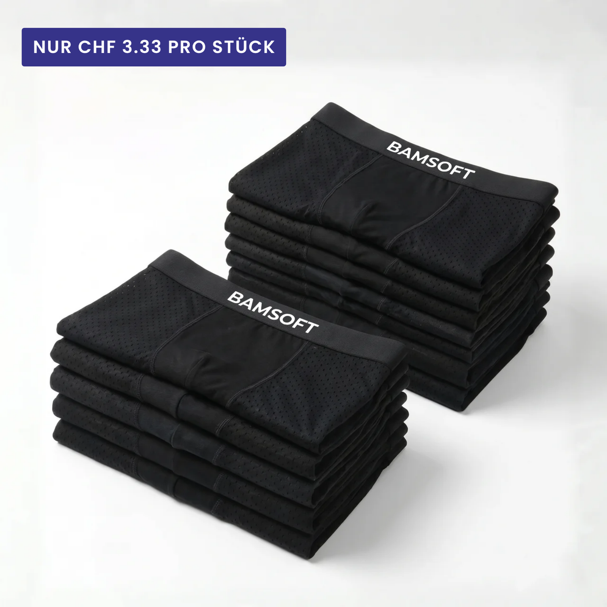 BamSoft | Atmungsaktive Boxershorts aus Bambus (5+7 GRATIS)